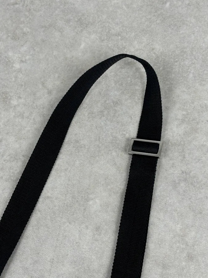 SS2003 Gucci Black Canvas Monogram Crossbody Bag XiJuHbI 8