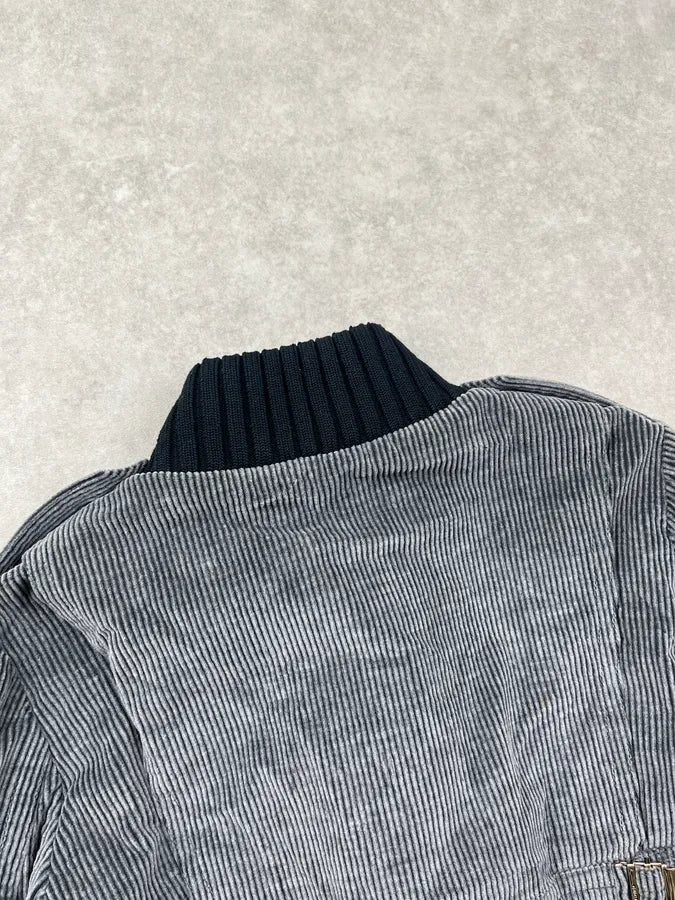 AW2006 Gucci Madonna Grey Corduroy Striped Jacket by Frida Giannini jkOtzgc 6