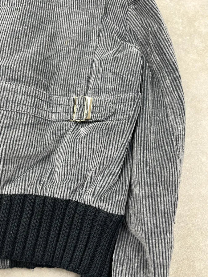 AW2006 Gucci Madonna Grey Corduroy Striped Jacket by Frida Giannini jkOtzgc 9