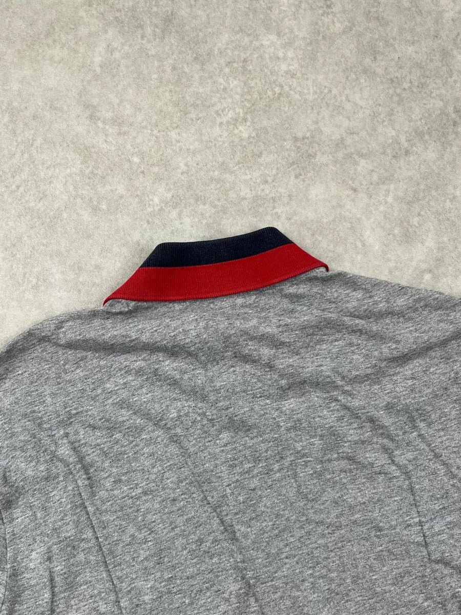 SS2007 Gucci Grey Contrast Collar Longsleeve Polo by Frida Giannini ZUQgHPP 5