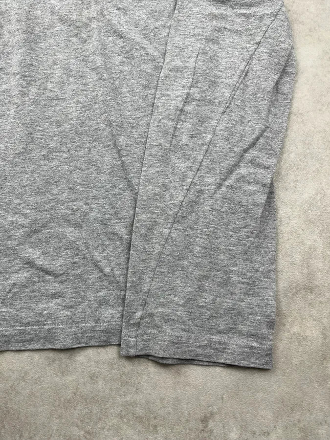 SS2007 Gucci Grey Contrast Collar Longsleeve Polo by Frida Giannini ZUQgHPP 6