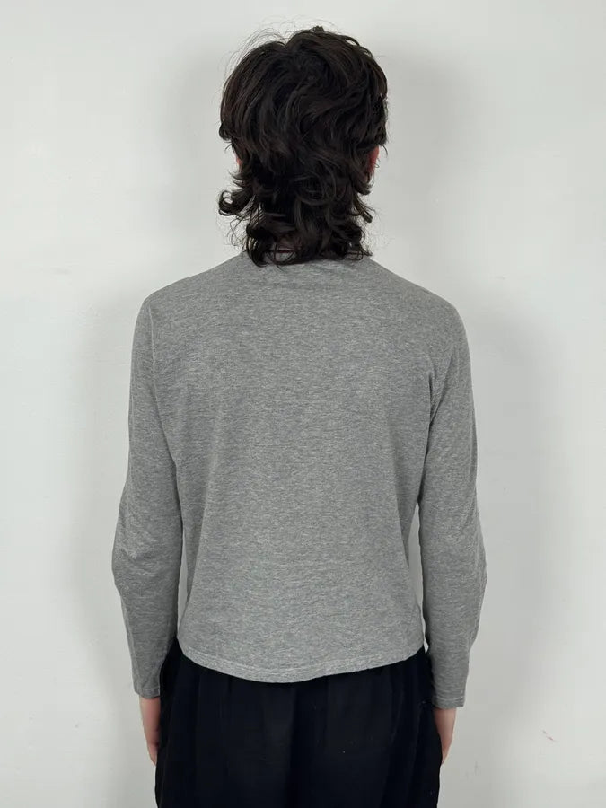 SS2007 Gucci Grey Minimalist Longsleeve T-Shirt osbscxI 2
