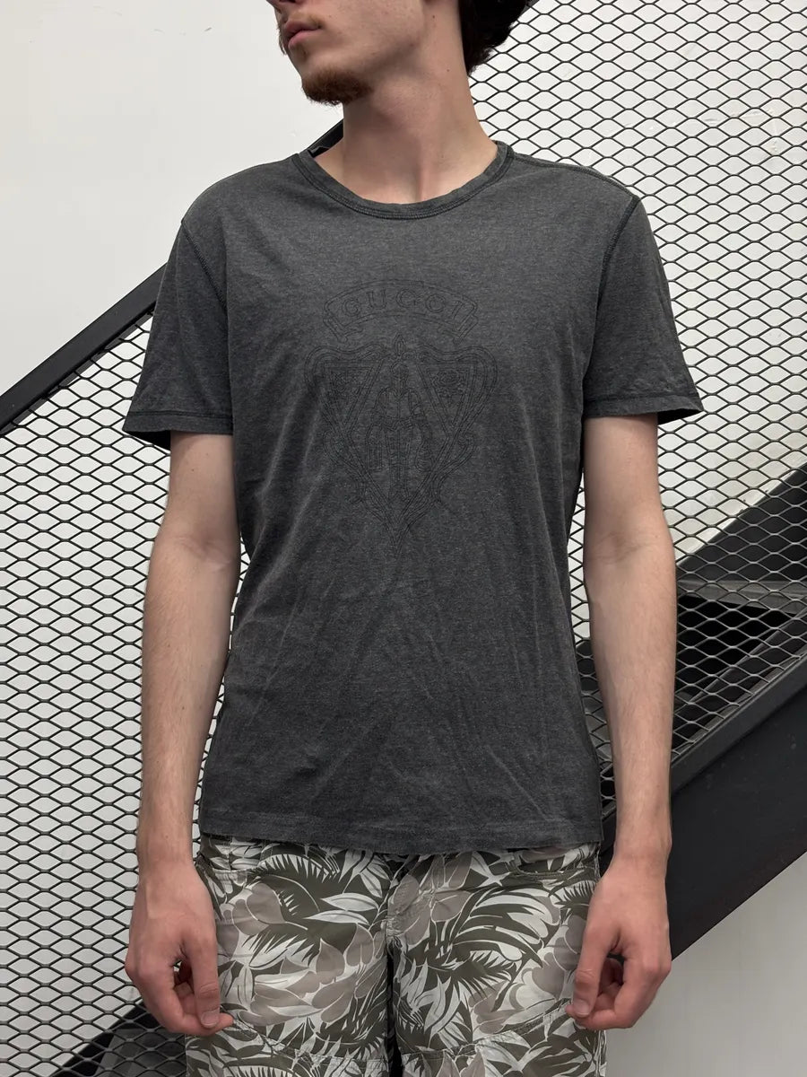 SS2013 Gucci Grey Logo T-Shirt by Frida Giannini QhEOSPE 1