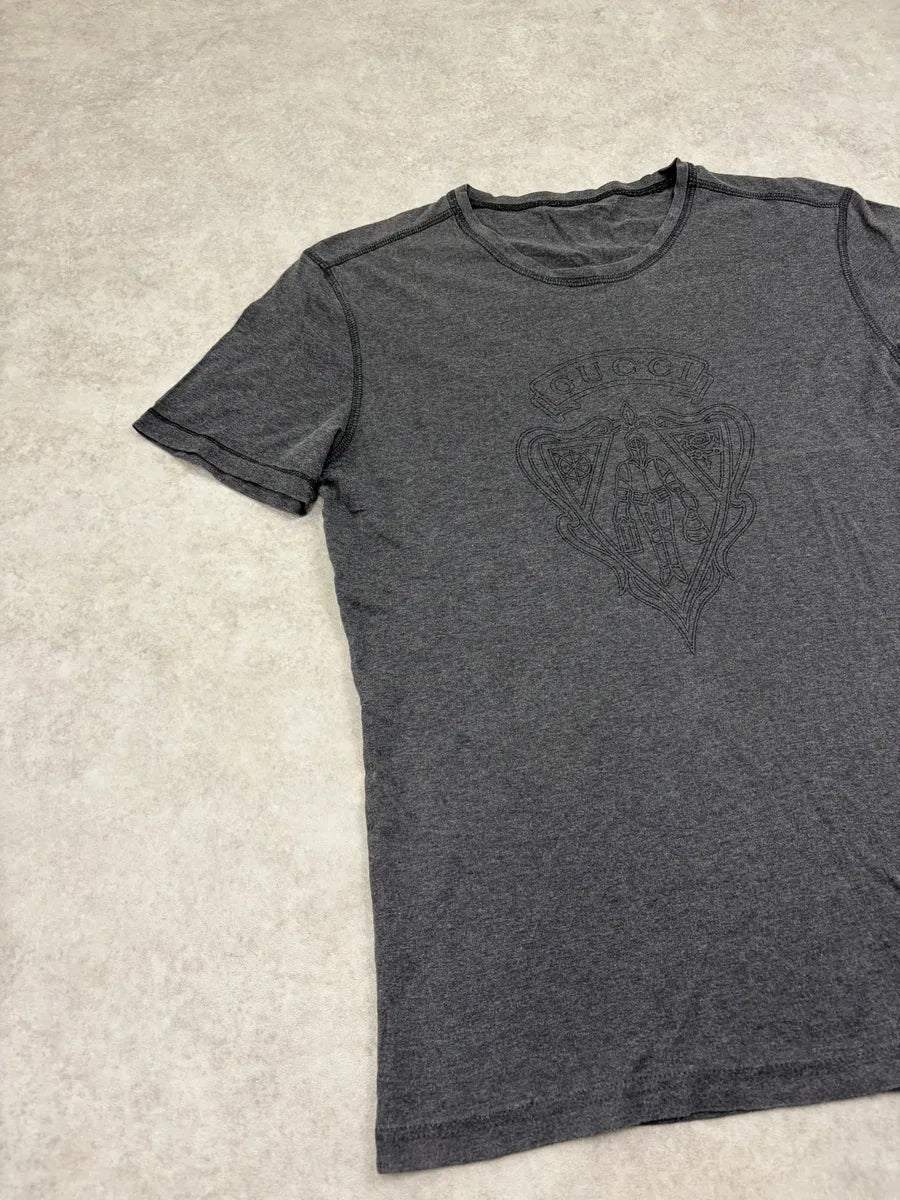 SS2013 Gucci Grey Logo T-Shirt by Frida Giannini QhEOSPE 5