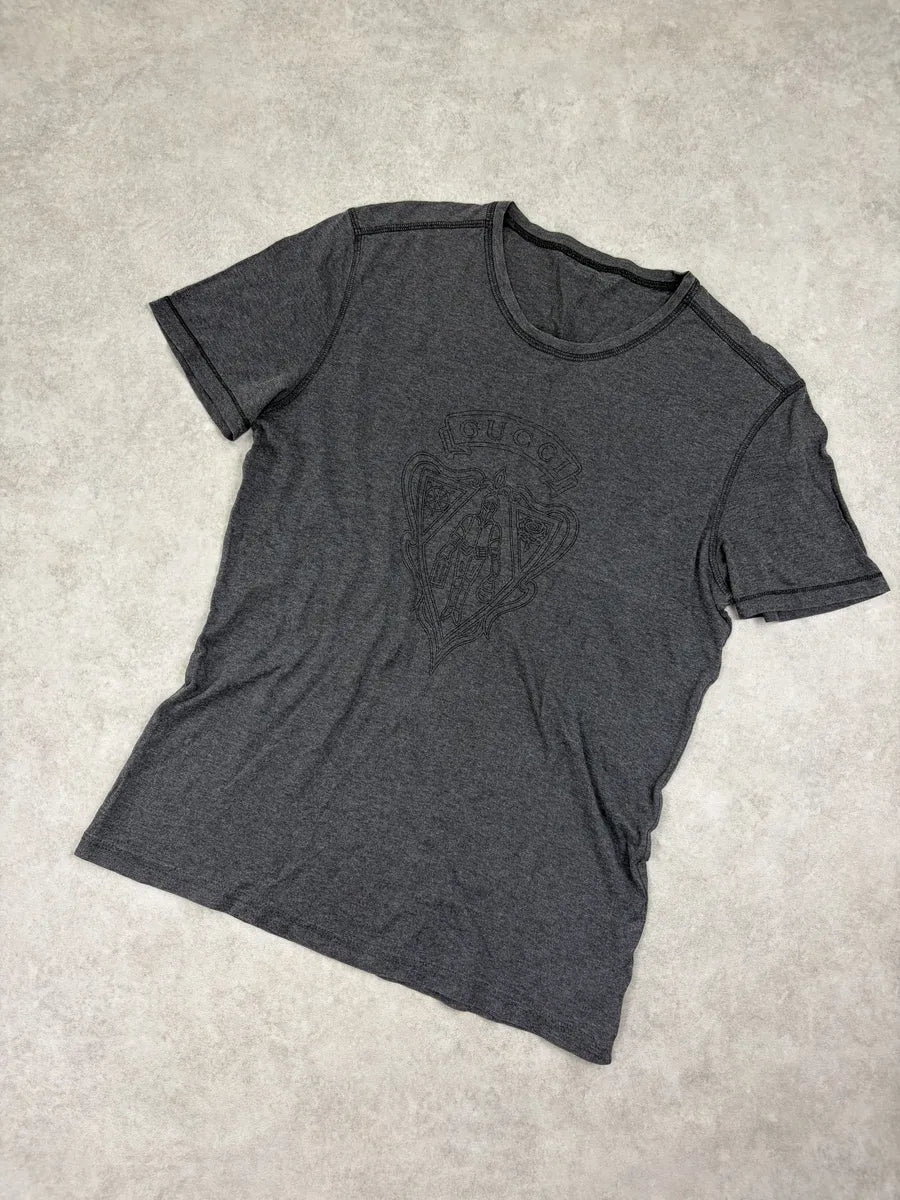 SS2013 Gucci Grey Logo T-Shirt by Frida Giannini QhEOSPE 3