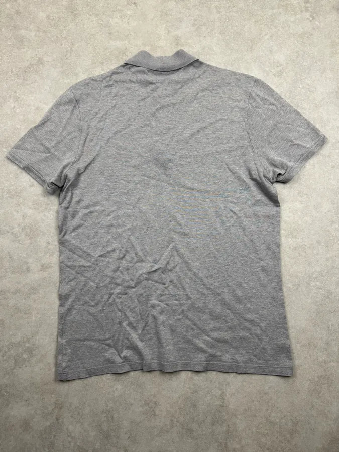 2000s Gucci Grey Signature Web Stripe Polo QZvhueZ 4