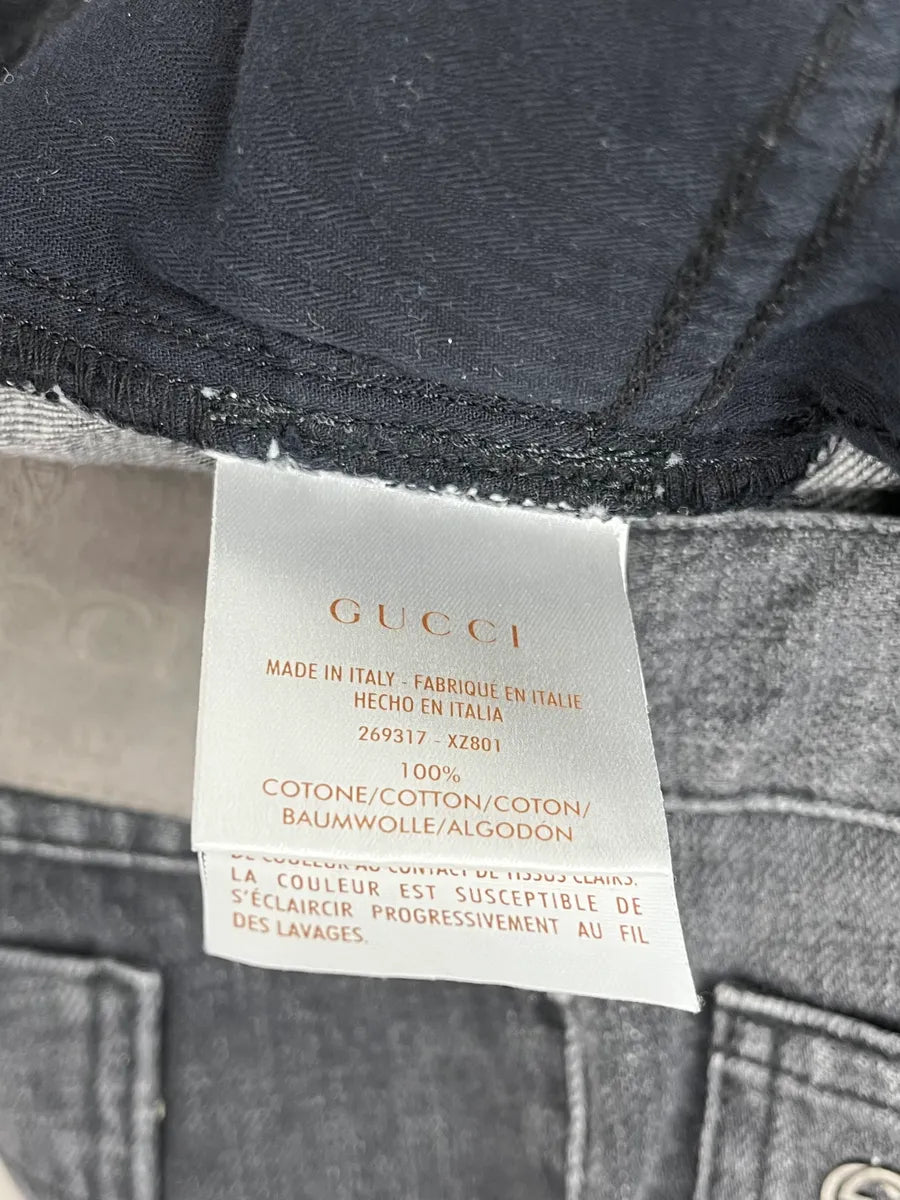 2010s Gucci Grey Denim Straight-Leg Jeans gtAFKeF 12