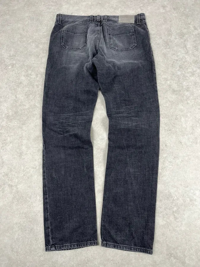 2010s Gucci Grey Denim Straight-Leg Jeans gtAFKeF 6