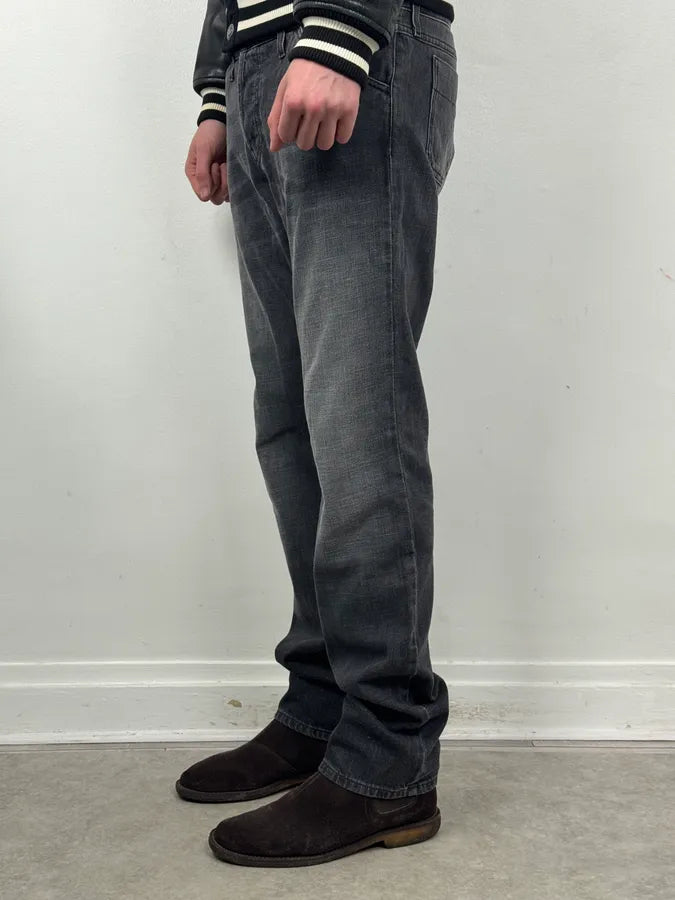 2010s Gucci Grey Denim Straight-Leg Jeans gtAFKeF 2