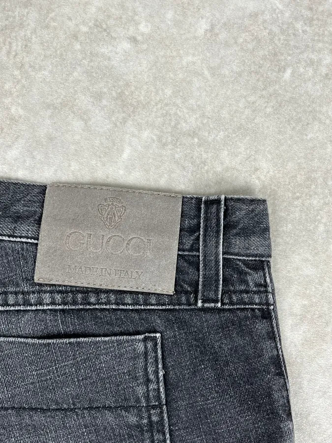 2010s Gucci Grey Denim Straight-Leg Jeans gtAFKeF 8