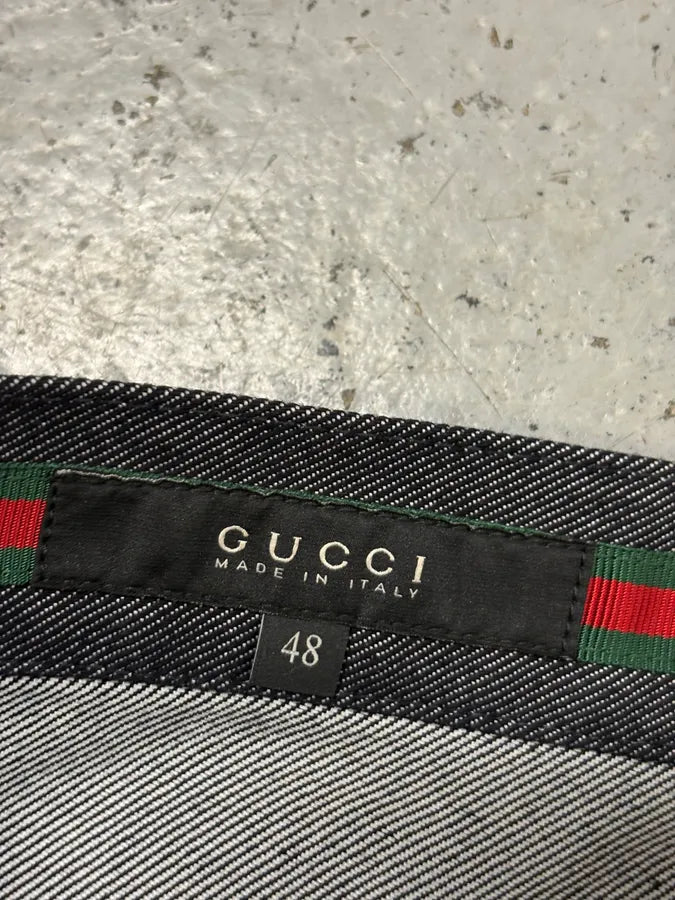 AW2009 Gucci Grey Denim Signature Jeans by Frida Giannini FdquvGy 9