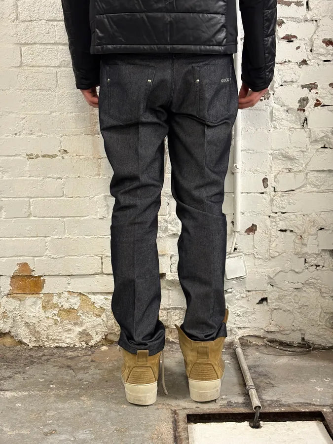 AW2009 Gucci Grey Denim Signature Jeans by Frida Giannini FdquvGy 3