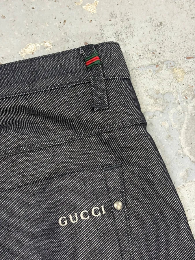 AW2009 Gucci Grey Denim Signature Jeans by Frida Giannini FdquvGy 8