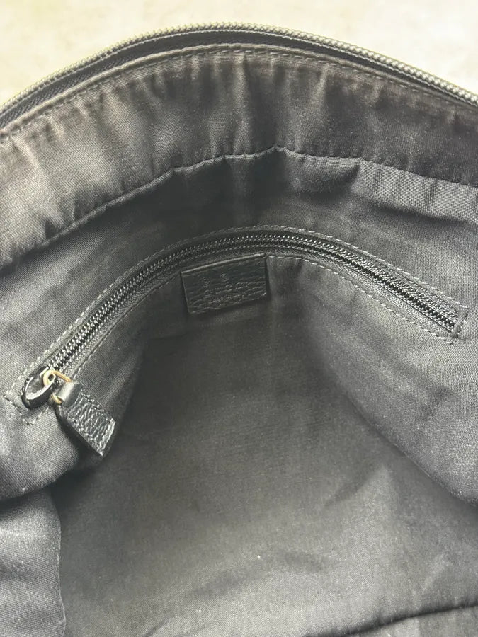 2000s Gucci Grey Monogram Canvas Handle Bag RUjZpig 11