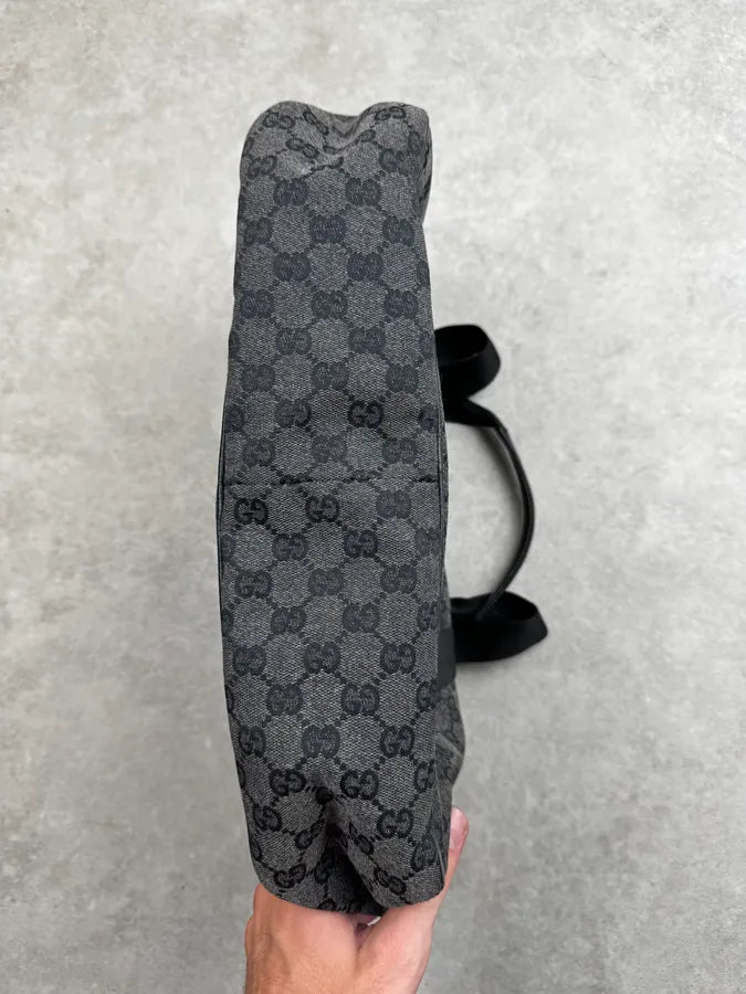 2000s Gucci Grey Monogram Canvas Handle Bag RUjZpig 9