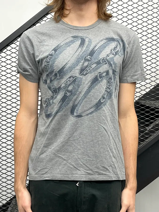 2010s Gucci Grey Propaganda Harness T-Shirt by Frida Giannini iljCztS 0