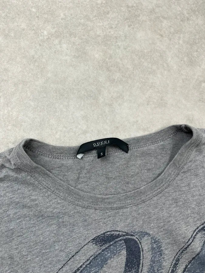 2010s Gucci Grey Propaganda Harness T-Shirt by Frida Giannini iljCztS 8
