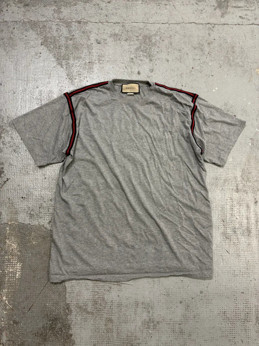 Gucci Grey Signature Cozy T-Shirt ATKgsux 0