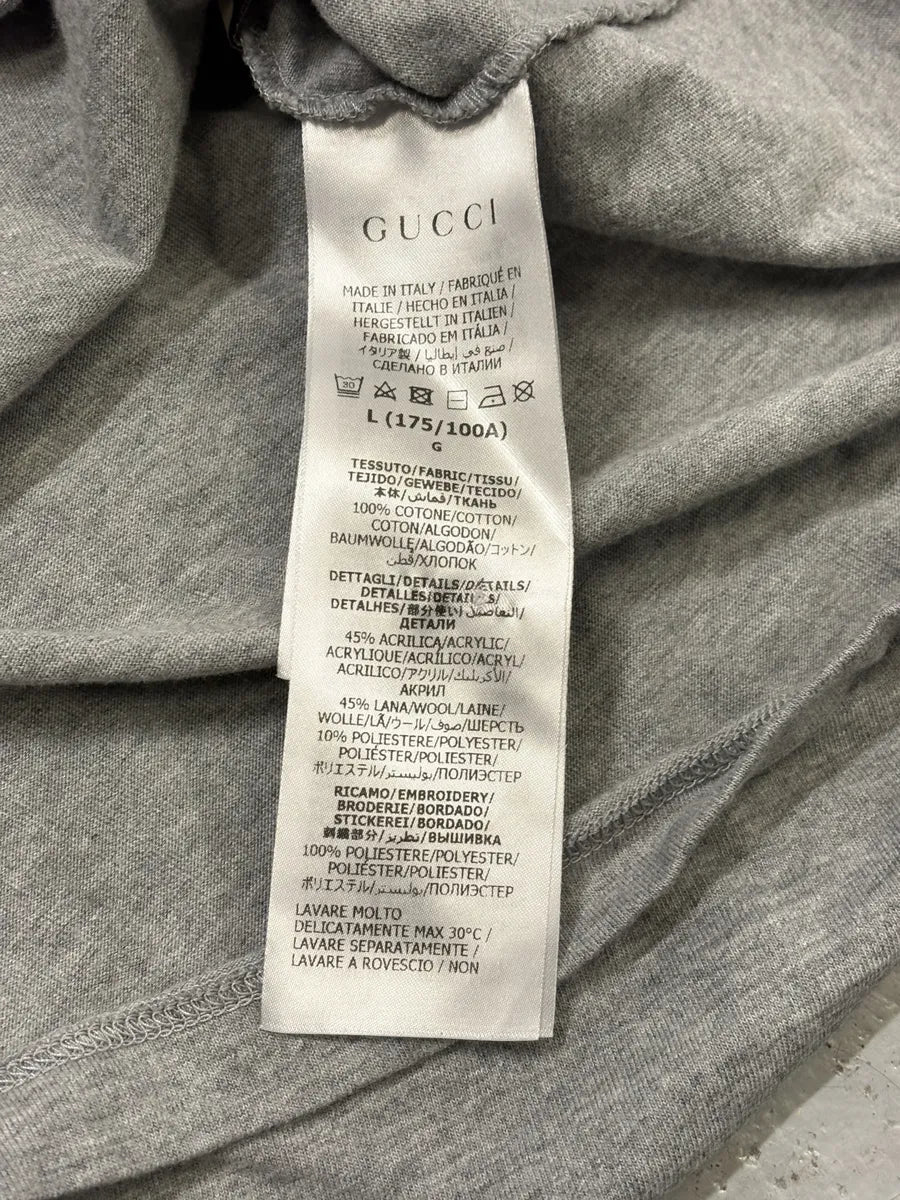 Gucci Grey Signature Cozy T-Shirt ATKgsux 5