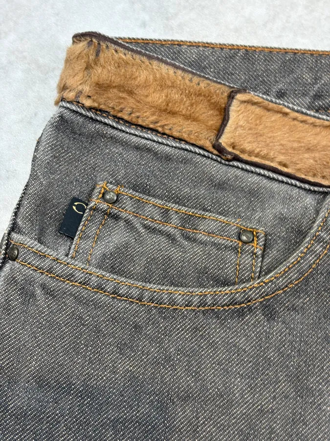 2000s Cavalli Grey Knight Gradiant Denim Jeans  SGJBTVK 7