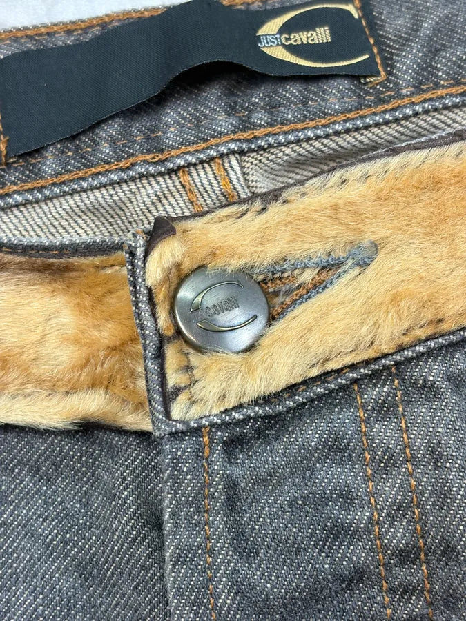 2000s Cavalli Grey Knight Gradiant Denim Jeans  SGJBTVK 8