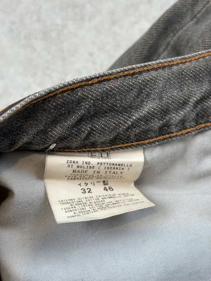 2000s Cavalli Grey Knight Gradiant Denim Jeans  SGJBTVK 10
