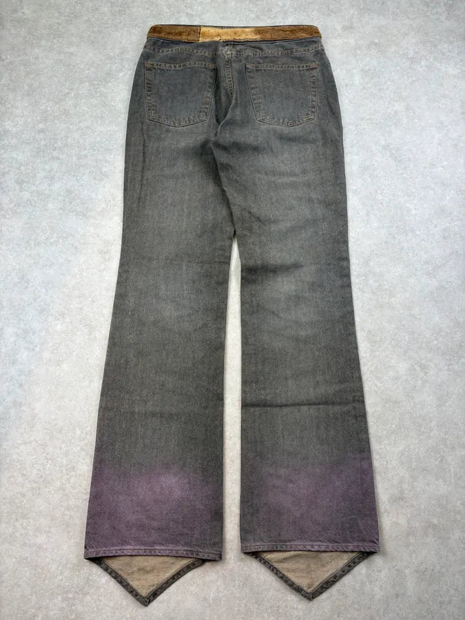 2000s Cavalli Grey Knight Gradiant Denim Jeans  SGJBTVK 6