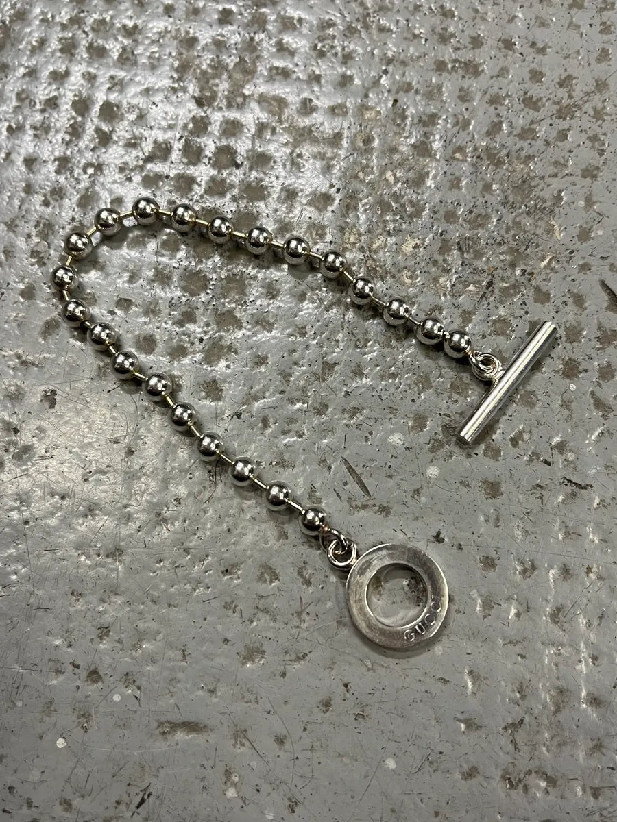 Gucci Grey Silver Bullet Chain Bracelet SGJBTVK 3