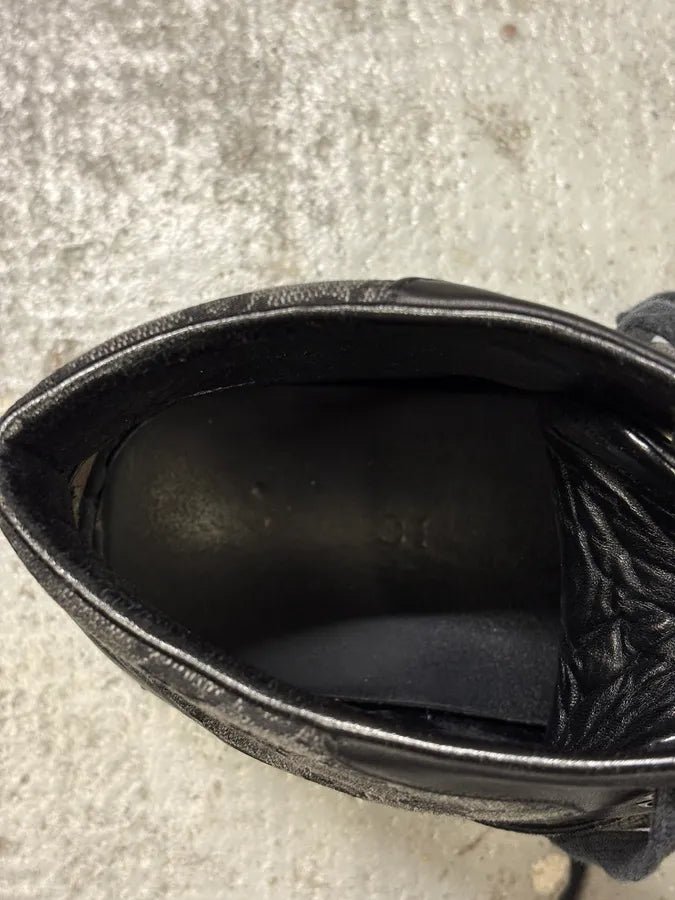 Gucci Grey Suede High Leather Sneakers lEiGDsX 10