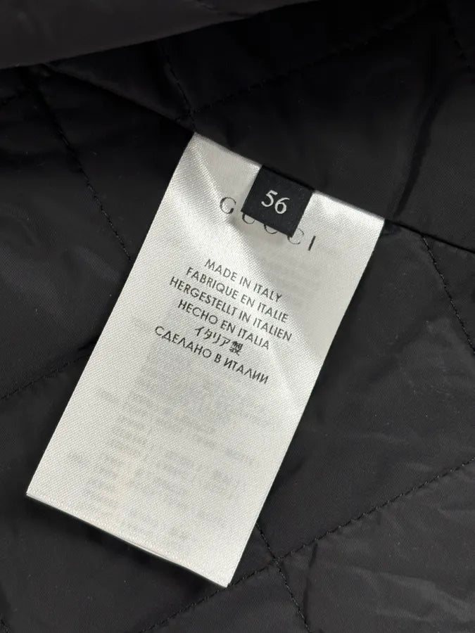 2010s Gucci Grey Wool Double-Breasted Contrast Hem Jacket TVDfaMW 10