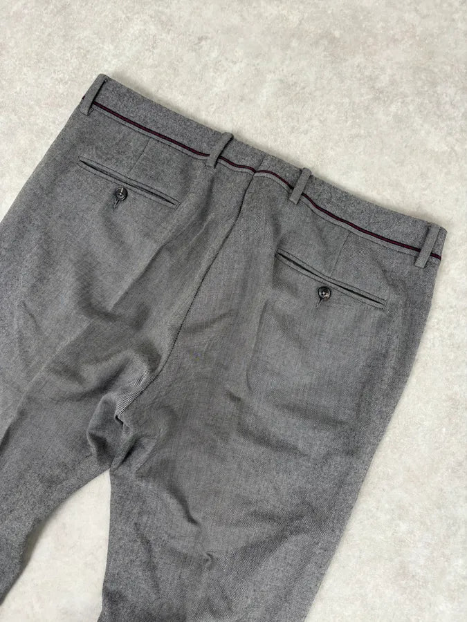 2000s Gucci Grey Classy Tailored Pants rVmFjad 6