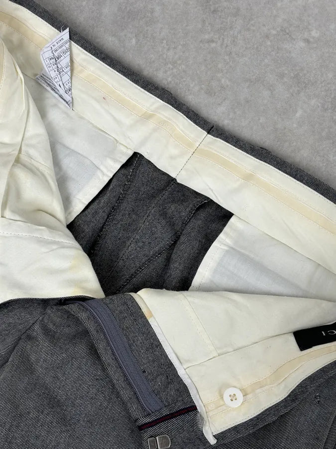 2000s Gucci Grey Classy Tailored Pants rVmFjad 9