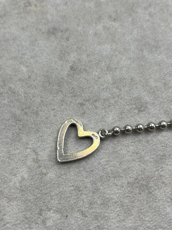 Gucci Heart Silver Anchor Chain Bracelet rwhUDRi 7