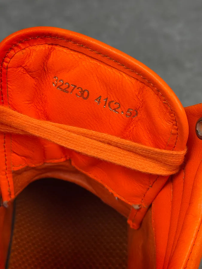 Gucci High Leather Orange Electric Sneakers ocPFpCE 5