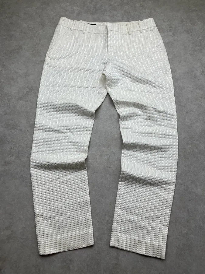 Gucci Honeycomb Structure White Pants EffhvYY 0