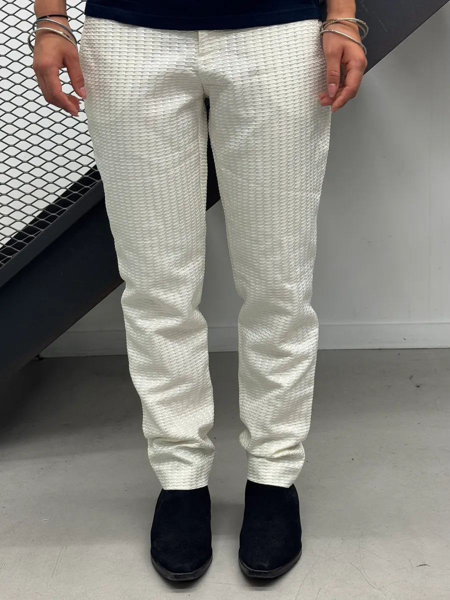 Gucci Honeycomb Structure White Pants EffhvYY 1