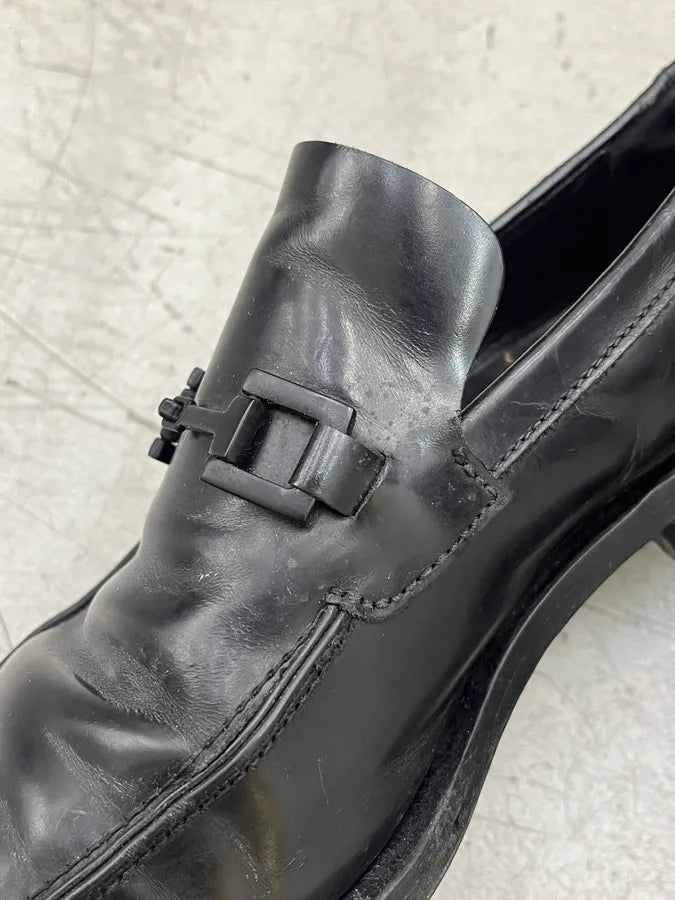 Gucci Horsebit Black Leather Loafer Shoes RgzOukc 5