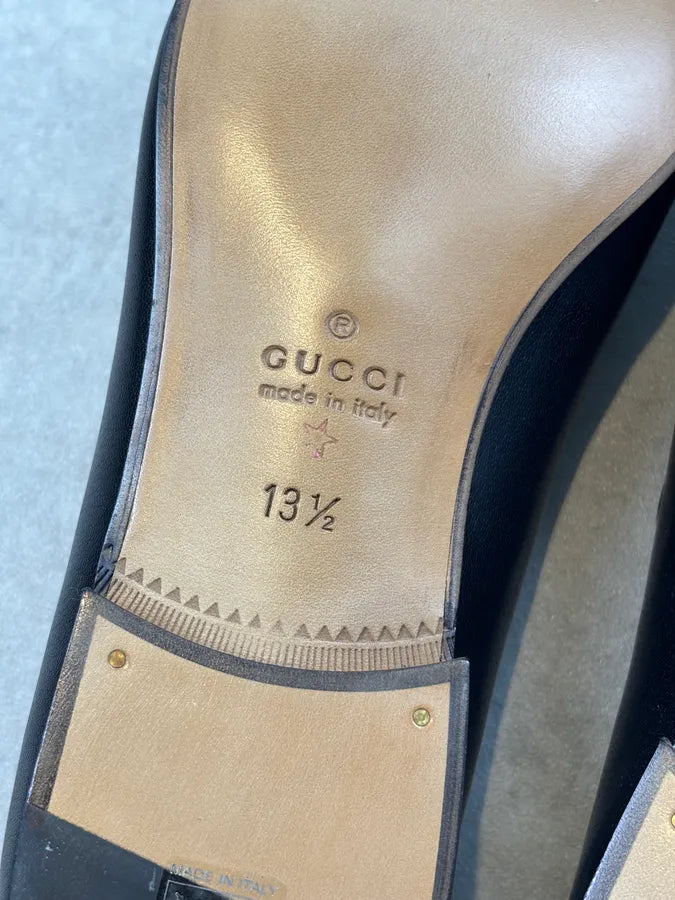 Gucci Horsebit Granada Leather Loafers Black  QxHyWkD 11
