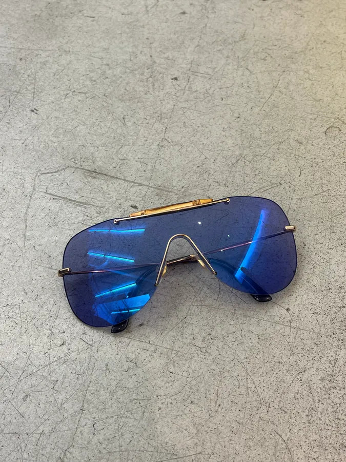 Gucci Indigo Aviator Metallic Bamboo Sunglasses zZSIWbQ 5