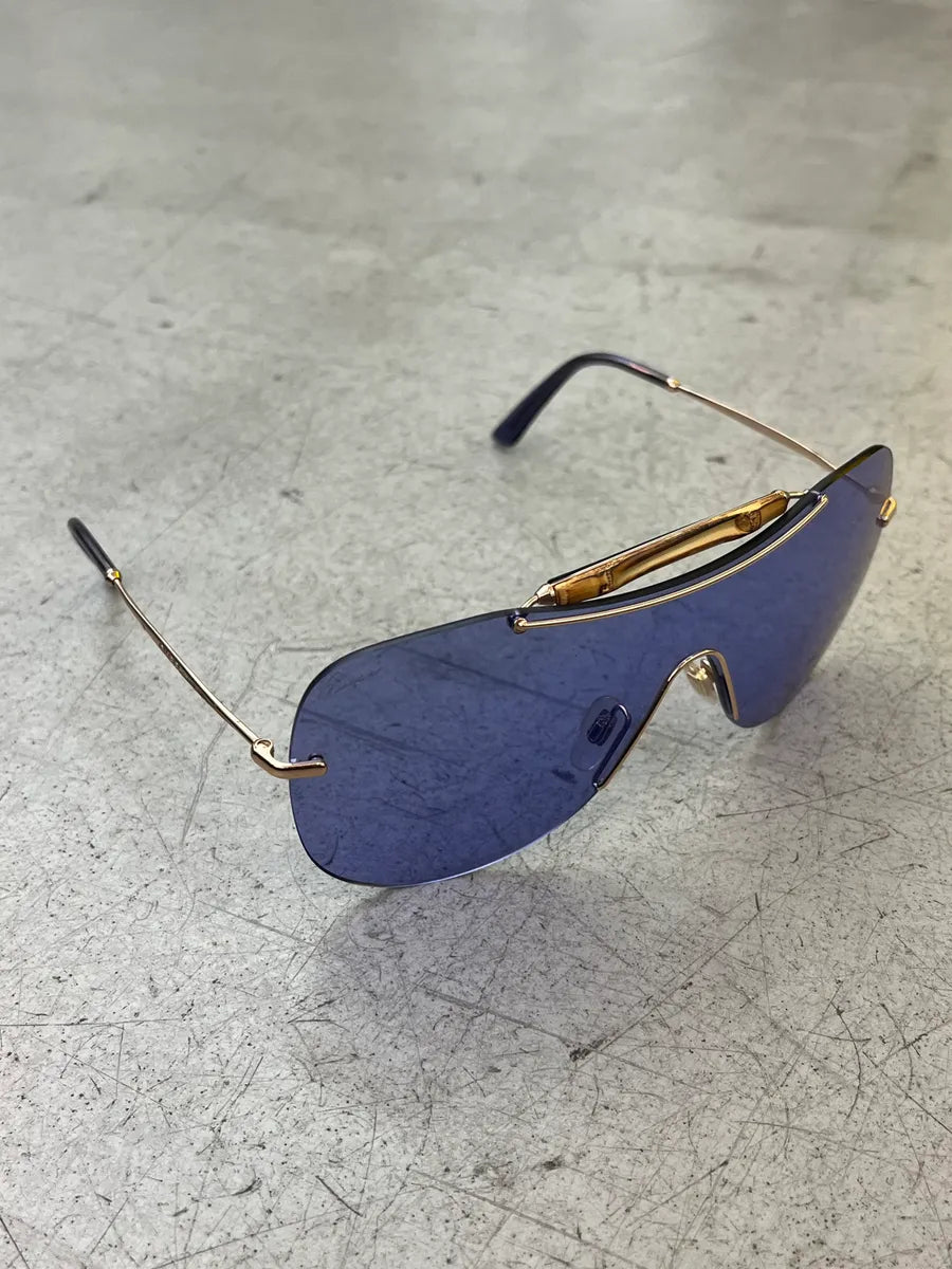 Gucci Indigo Aviator Metallic Bamboo Sunglasses zZSIWbQ 6
