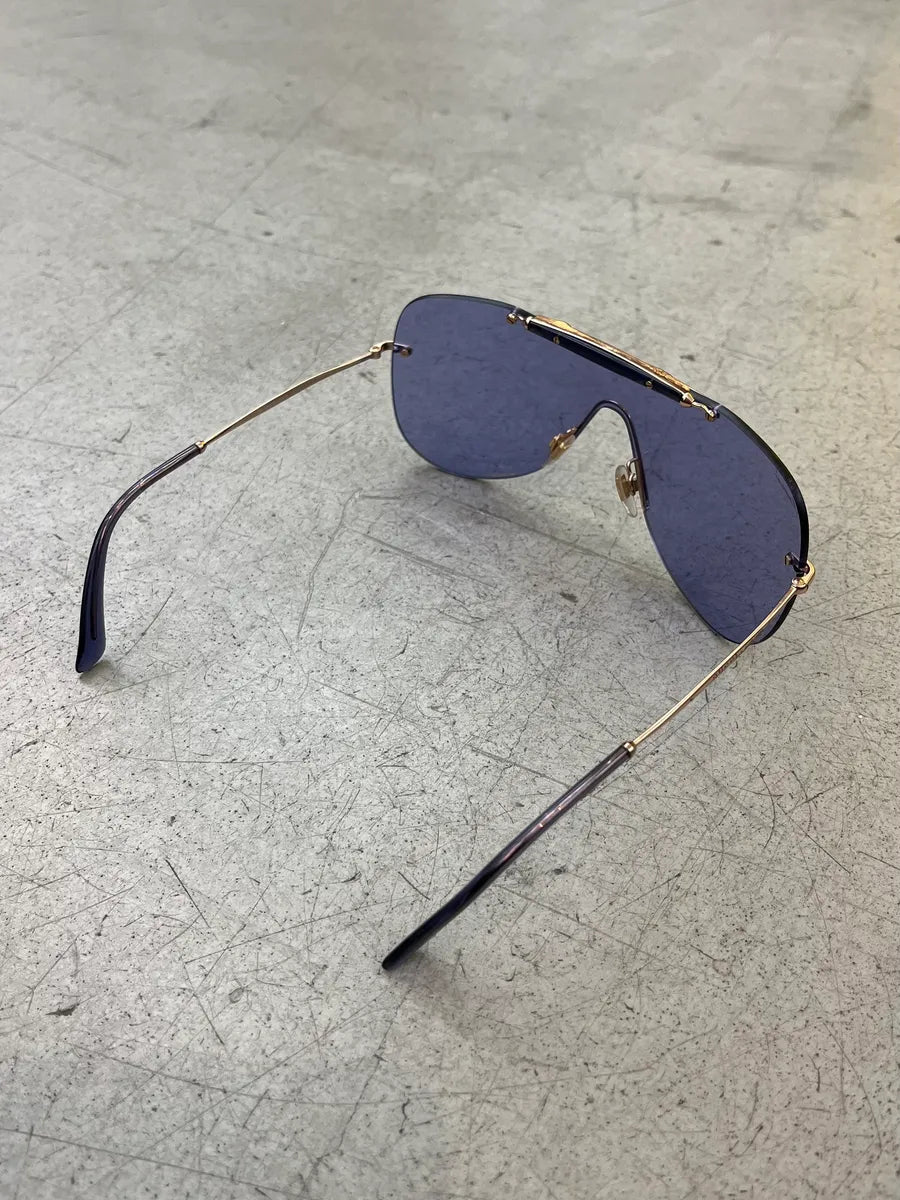 Gucci Indigo Aviator Metallic Bamboo Sunglasses zZSIWbQ 7