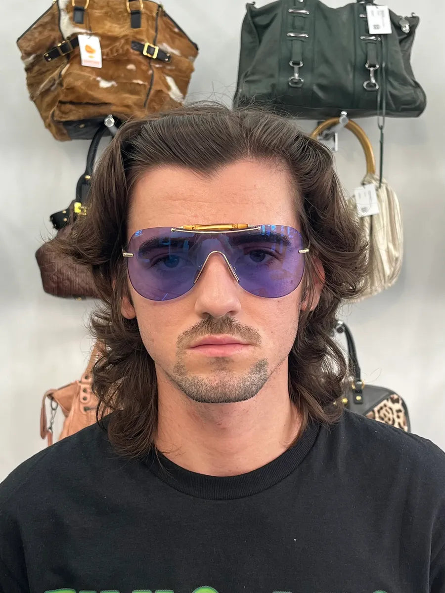 Gucci Indigo Aviator Metallic Bamboo Sunglasses zZSIWbQ 1