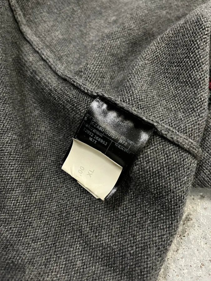 Gucci Italian Grey Wool Zip-Up Sweater NLvThrr 9