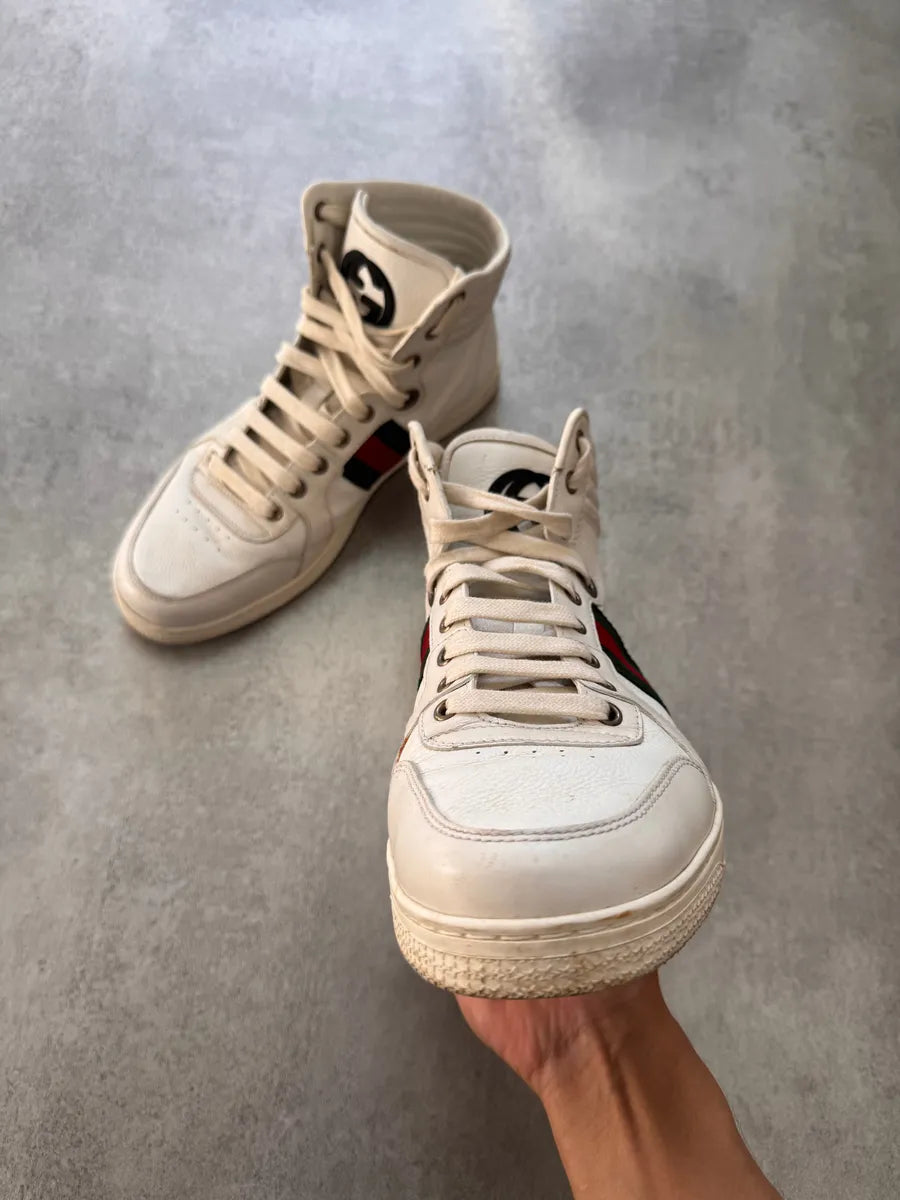 Gucci Italian White High Sneakers gvjusYg 2
