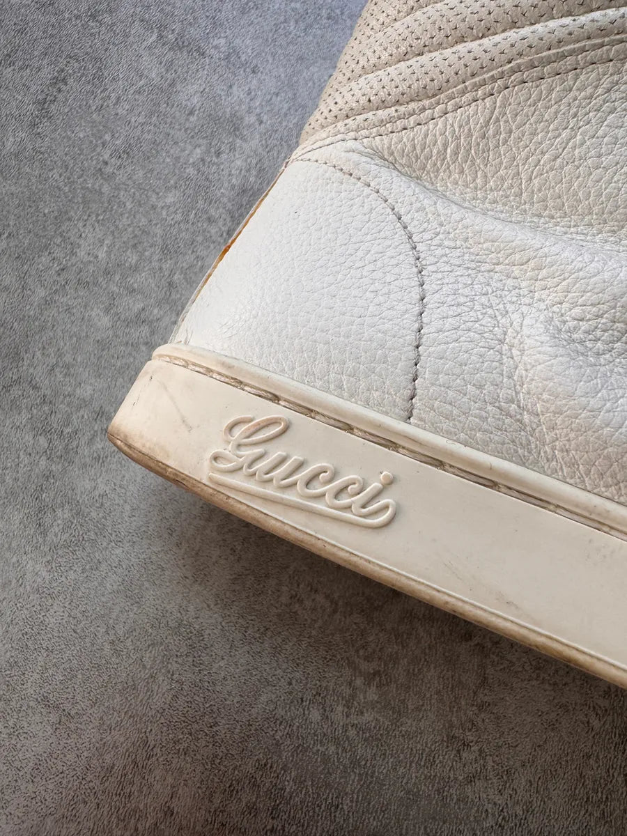 Gucci Italian White High Sneakers gvjusYg 8