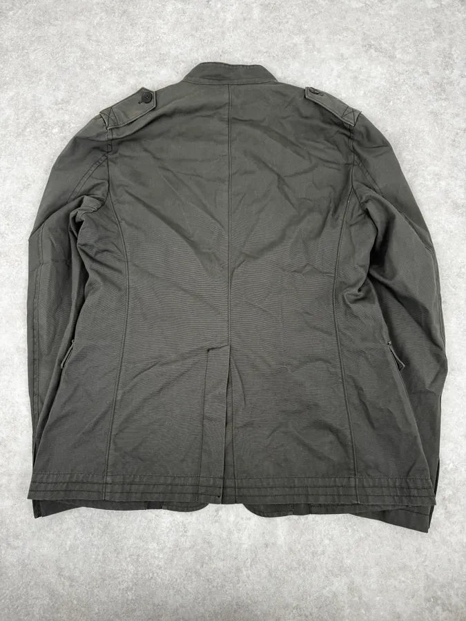 2000s Gucci Olive Green Buttoned Military Jacket aYlvTtE 3