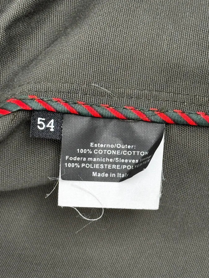 2000s Gucci Olive Green Buttoned Military Jacket aYlvTtE 9