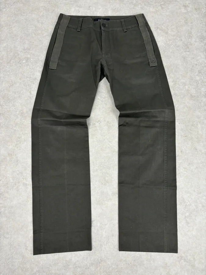 SS2003 Gucci Olive Green Minimalist Pants by Tom Ford pqbWVZM 0