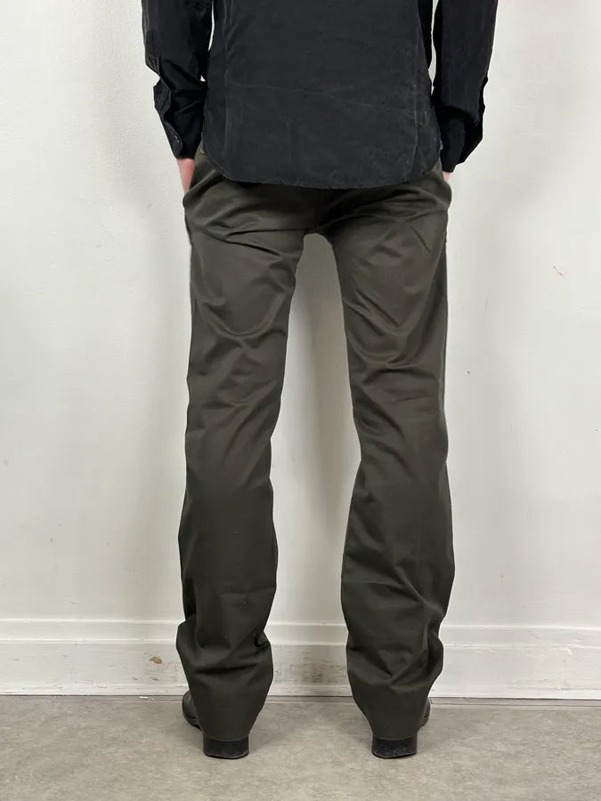 SS2003 Gucci Olive Green Minimalist Pants by Tom Ford pqbWVZM 3