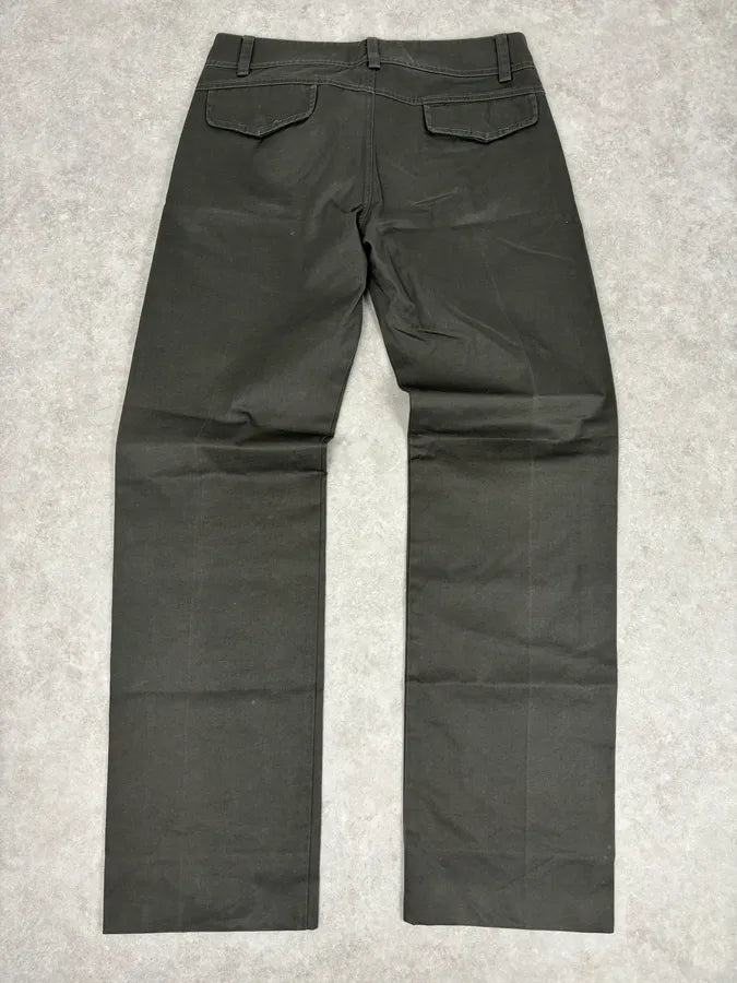 SS2003 Gucci Olive Green Minimalist Pants by Tom Ford pqbWVZM 5